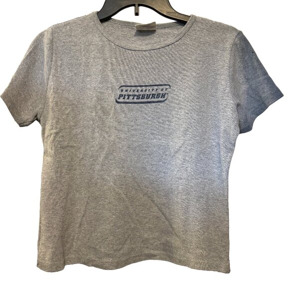 University of Pittsburgh The Cotton Exchange Women's Crop Tee Shirt, Medium - Picture 1 of 2